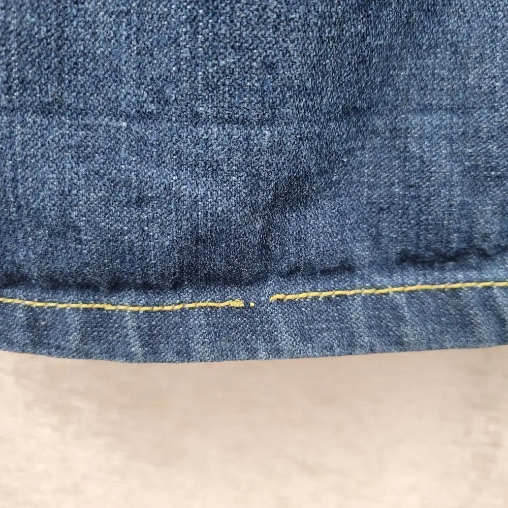 LRG Colorful Embroidered Wide Leg Baggy Denim Jeans